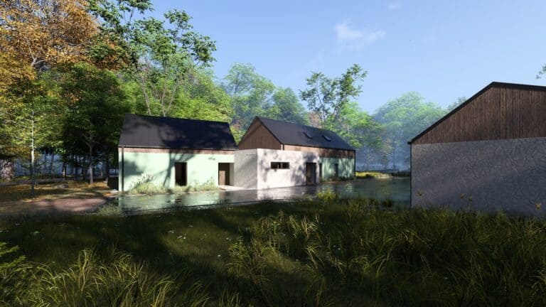 Architektonická studie Lesní správa VLS Břehyně